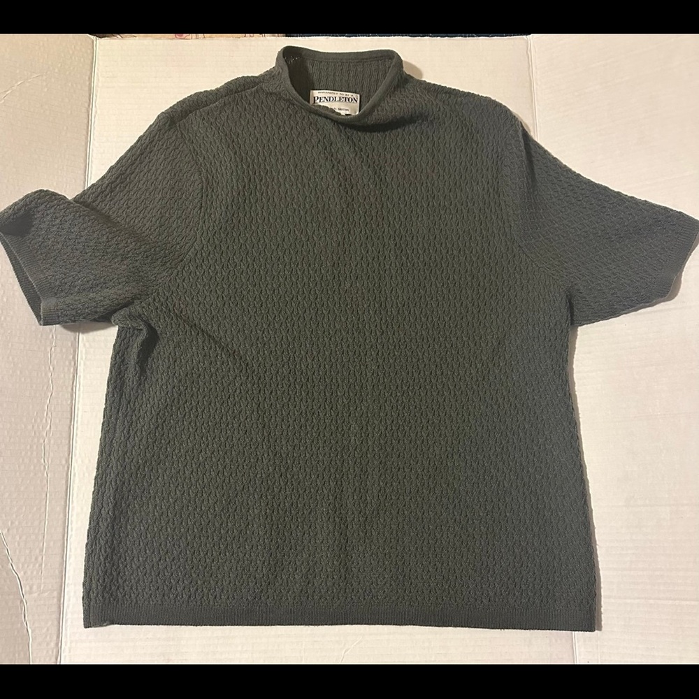Pendleton  Wool Charcoal Textured Top